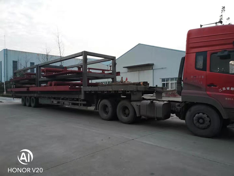 Shipment of waste heat boiler parts of power plant